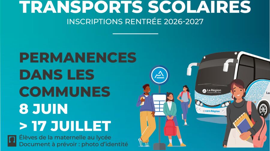 Transports scolaires : permanences dans les communes