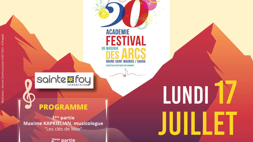 Des concerts en village pour les 50 ans de l'Académie Festival de Musique des Arcs