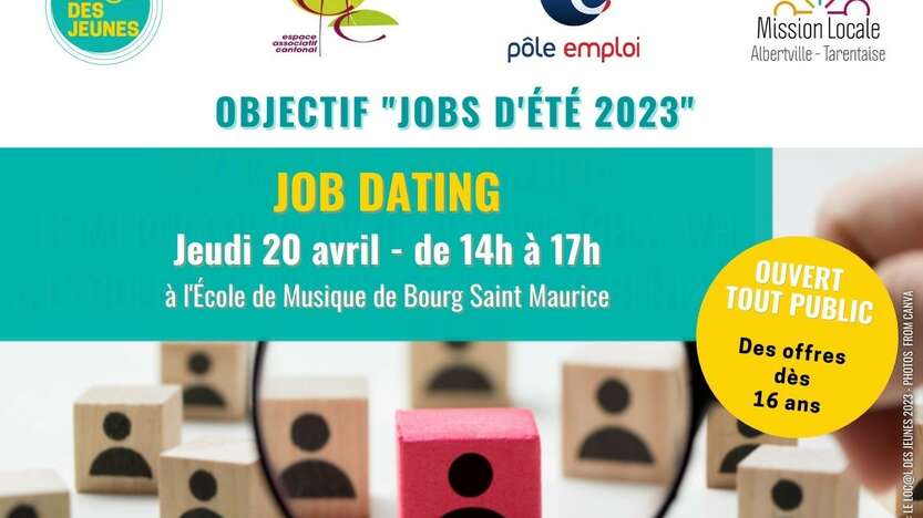 Objectif JOBS D’ÉTÉ : Jeudi 20 avril 2023