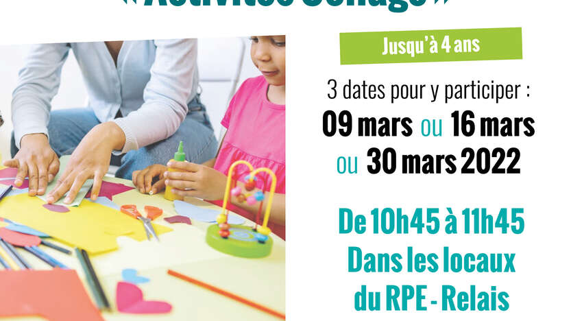 Relais Petite Enfance : Les actus du mois de mars