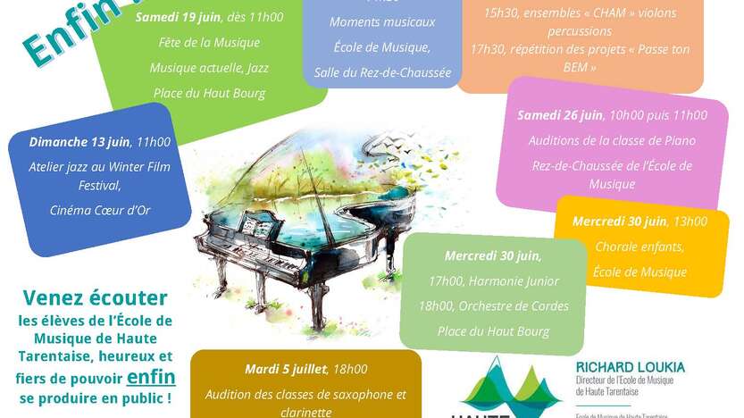 Auditions des élèves de l'École de Musique de Haute Tarentaise