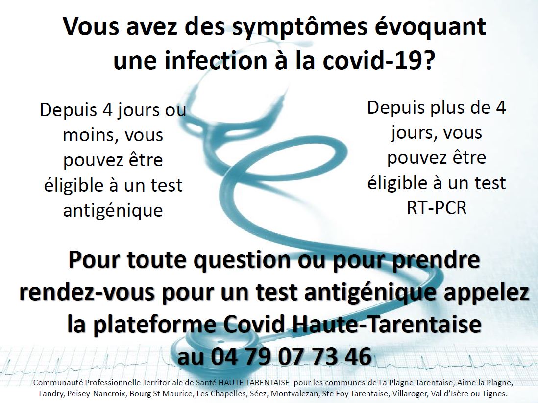 Plateforme COVID Haute Tarentaise CPTS